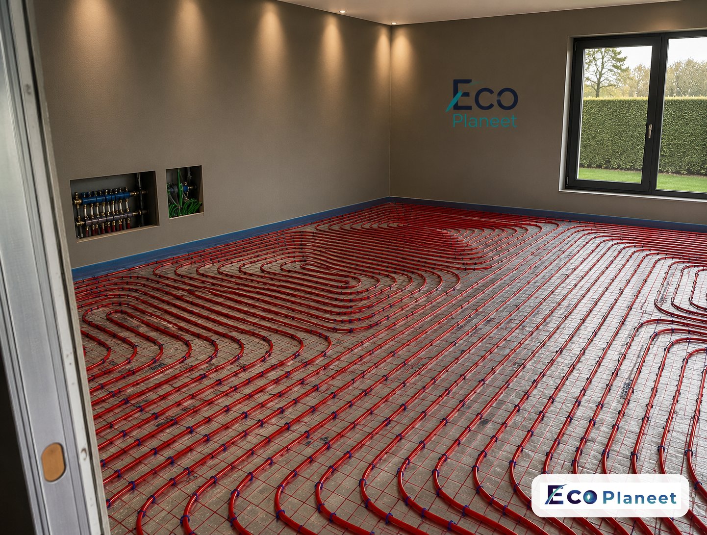 Vloerverwarming realisatie Eco Planeet
