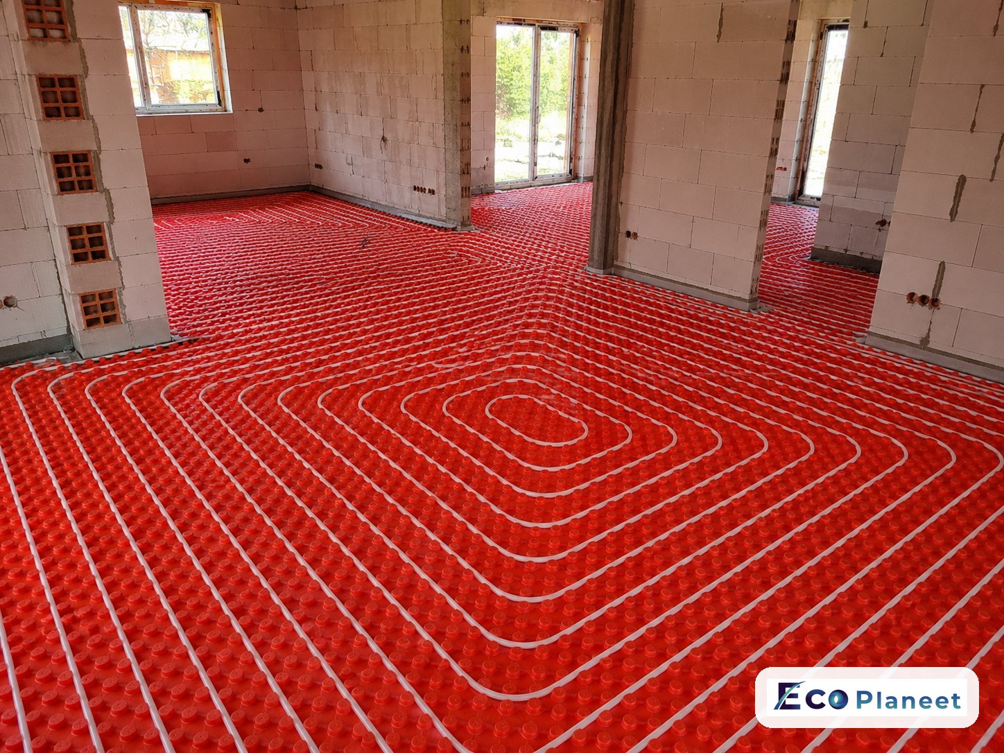 Vloerverwarming realisatie Eco Planeet