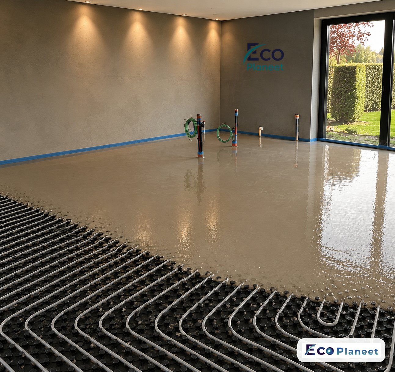 Vloerverwarming realisatie Eco Planeet