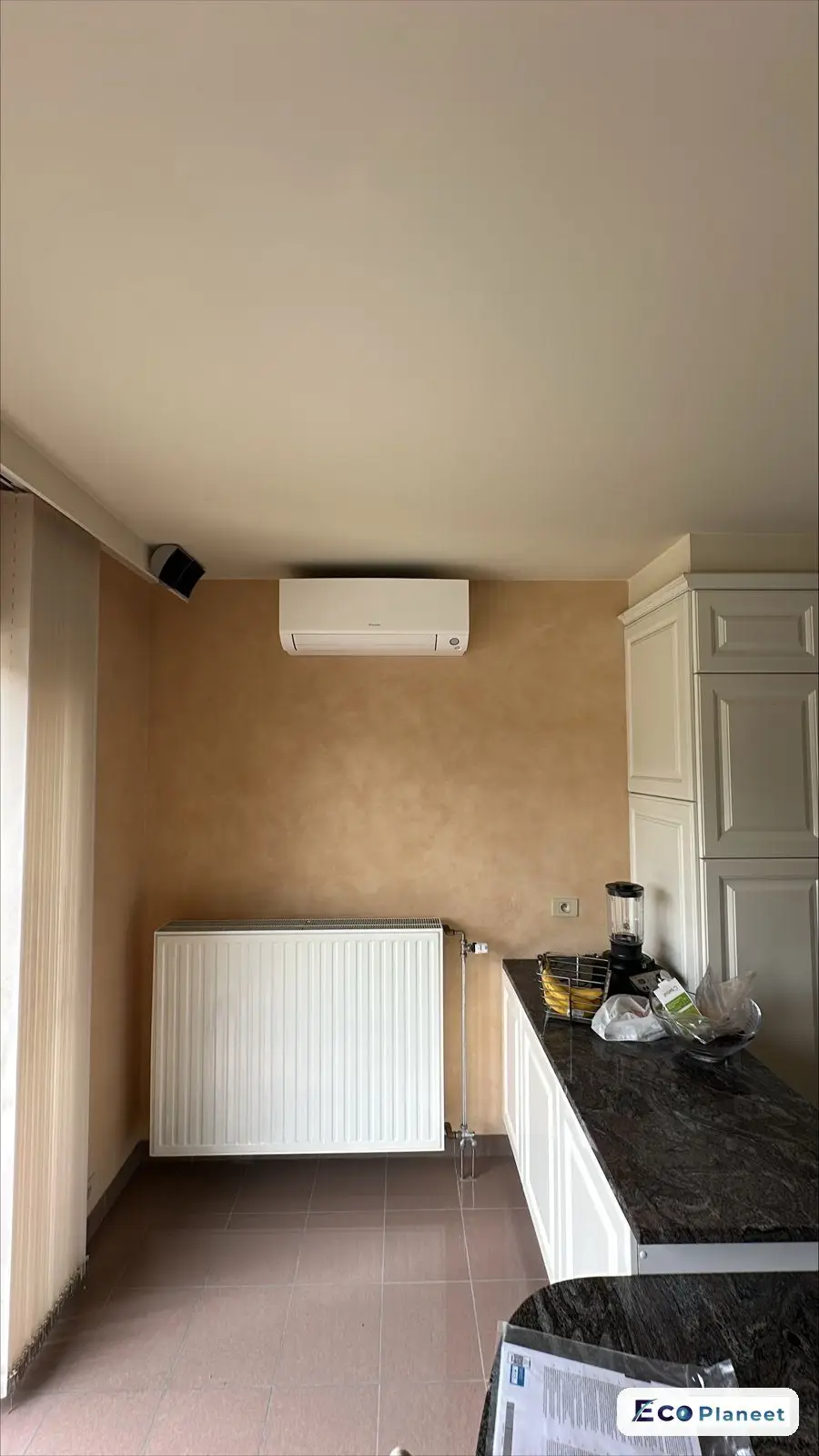 Airco binnenunit realisatie Eco Planeet