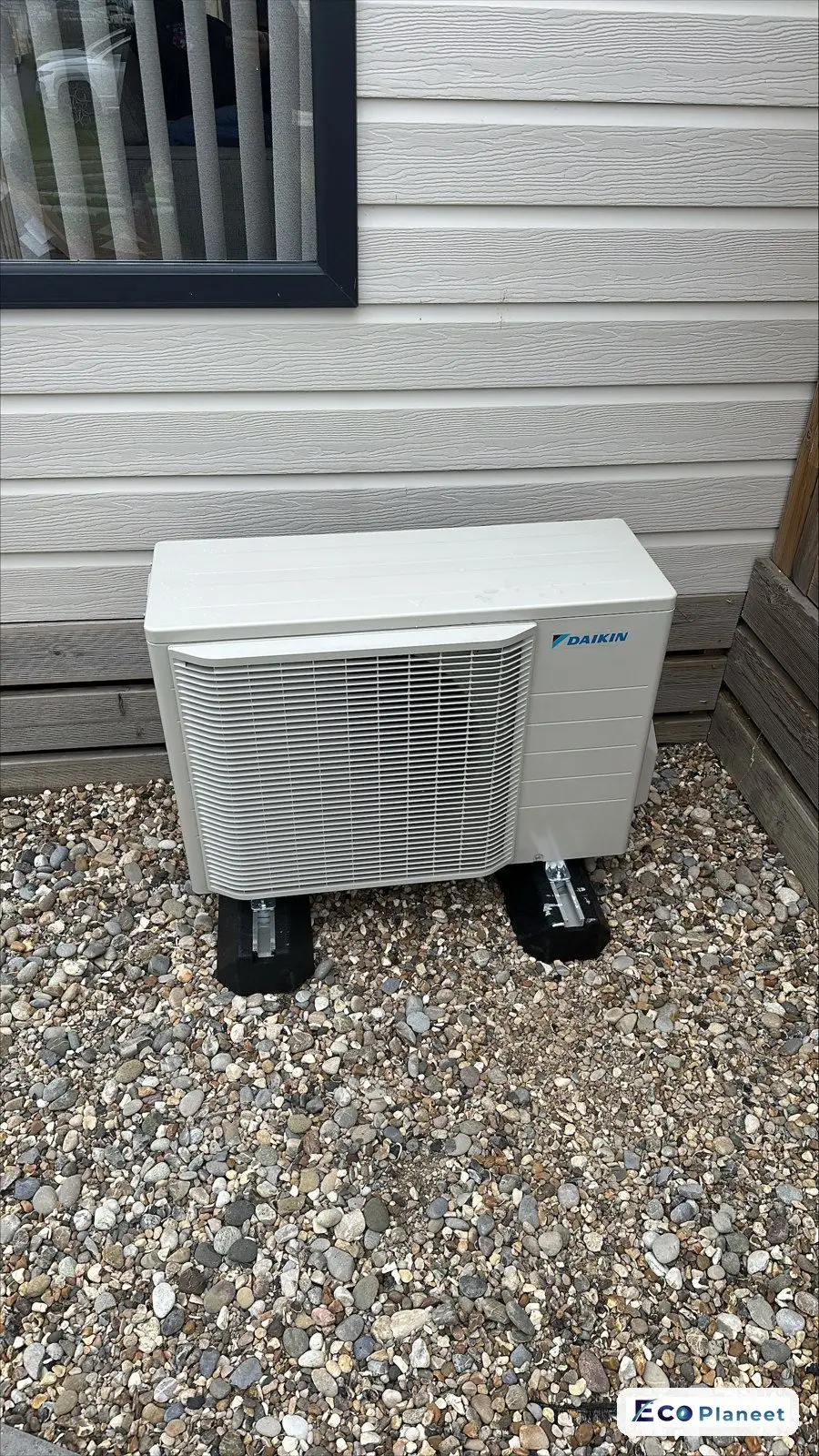 Airco buitenunit realisatie Eco Planeet