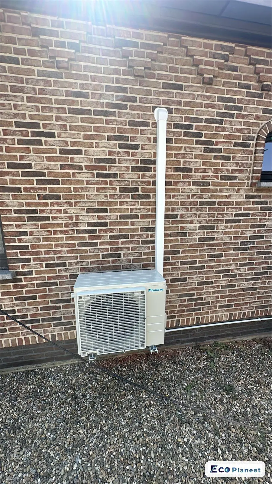 Airco buitenunit realisatie Eco Planeet