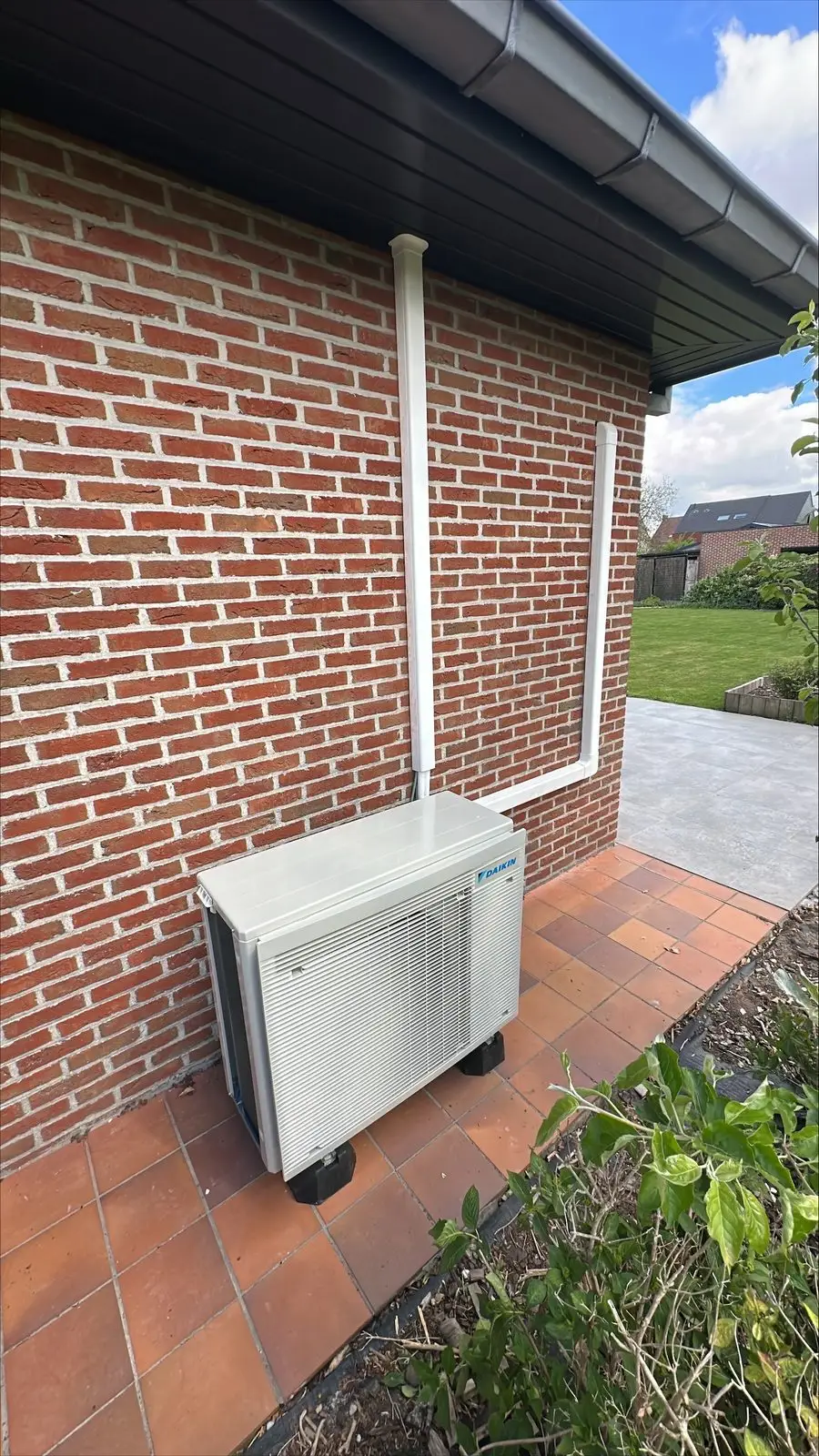 Airco buitenunit realisatie Eco Planeet