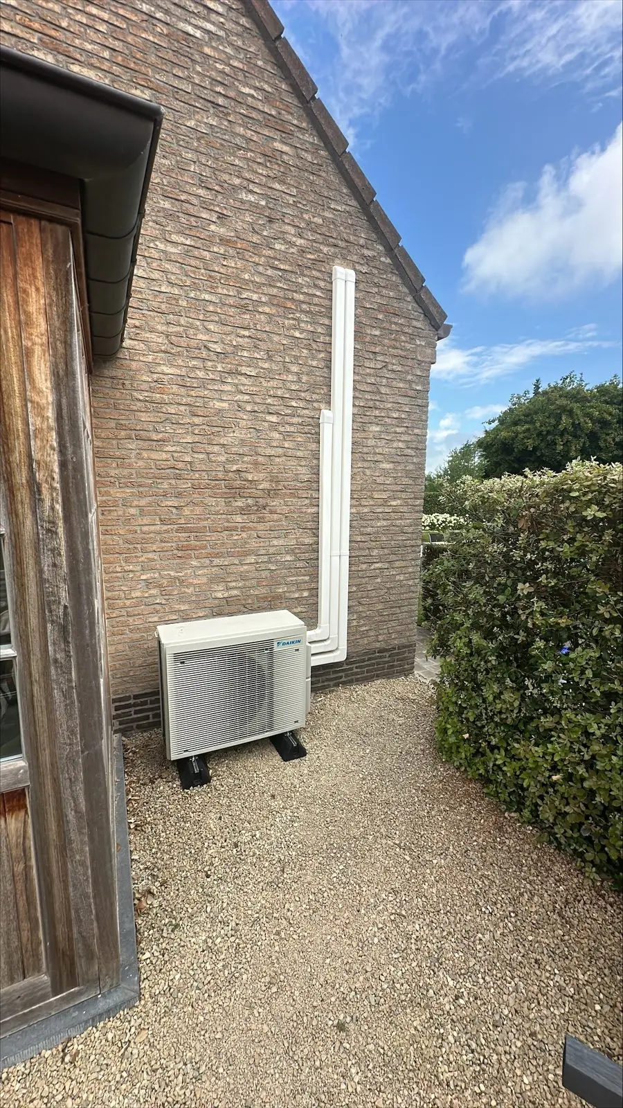 Airco buitenunit realisatie Eco Planeet