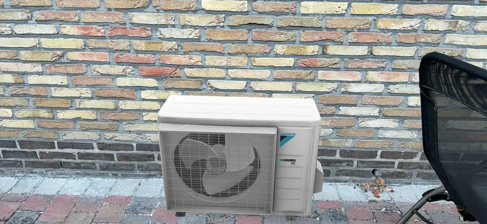 Airco buitenunit realisatie Eco Planeet