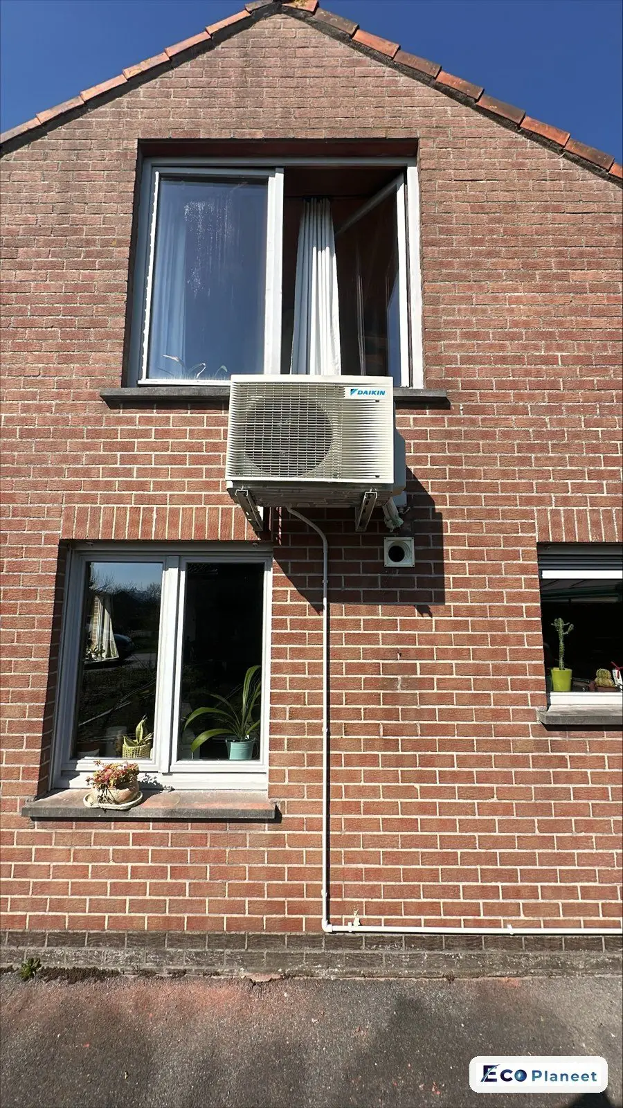 Airco buitenunit realisatie Eco Planeet