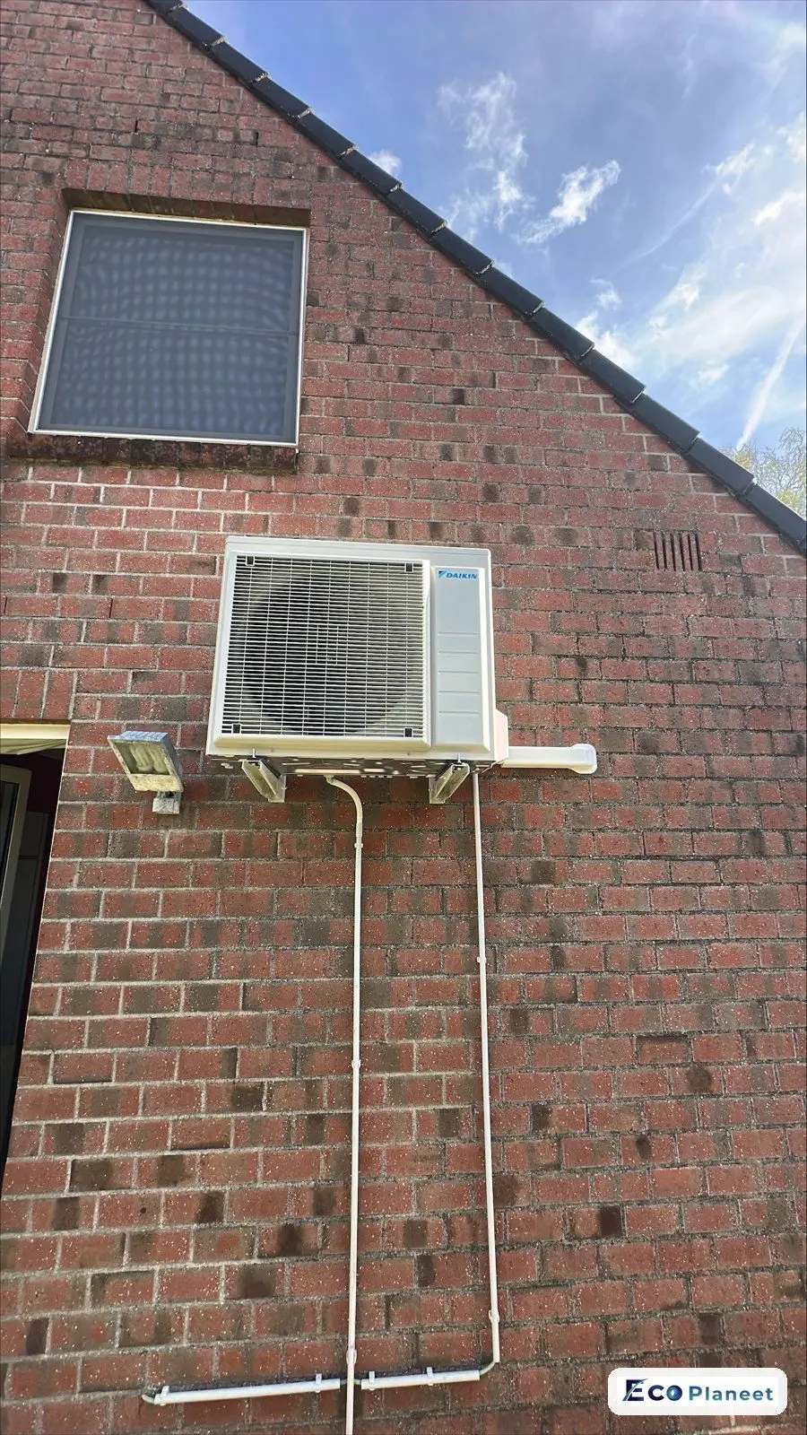 Airco buitenunit realisatie Eco Planeet