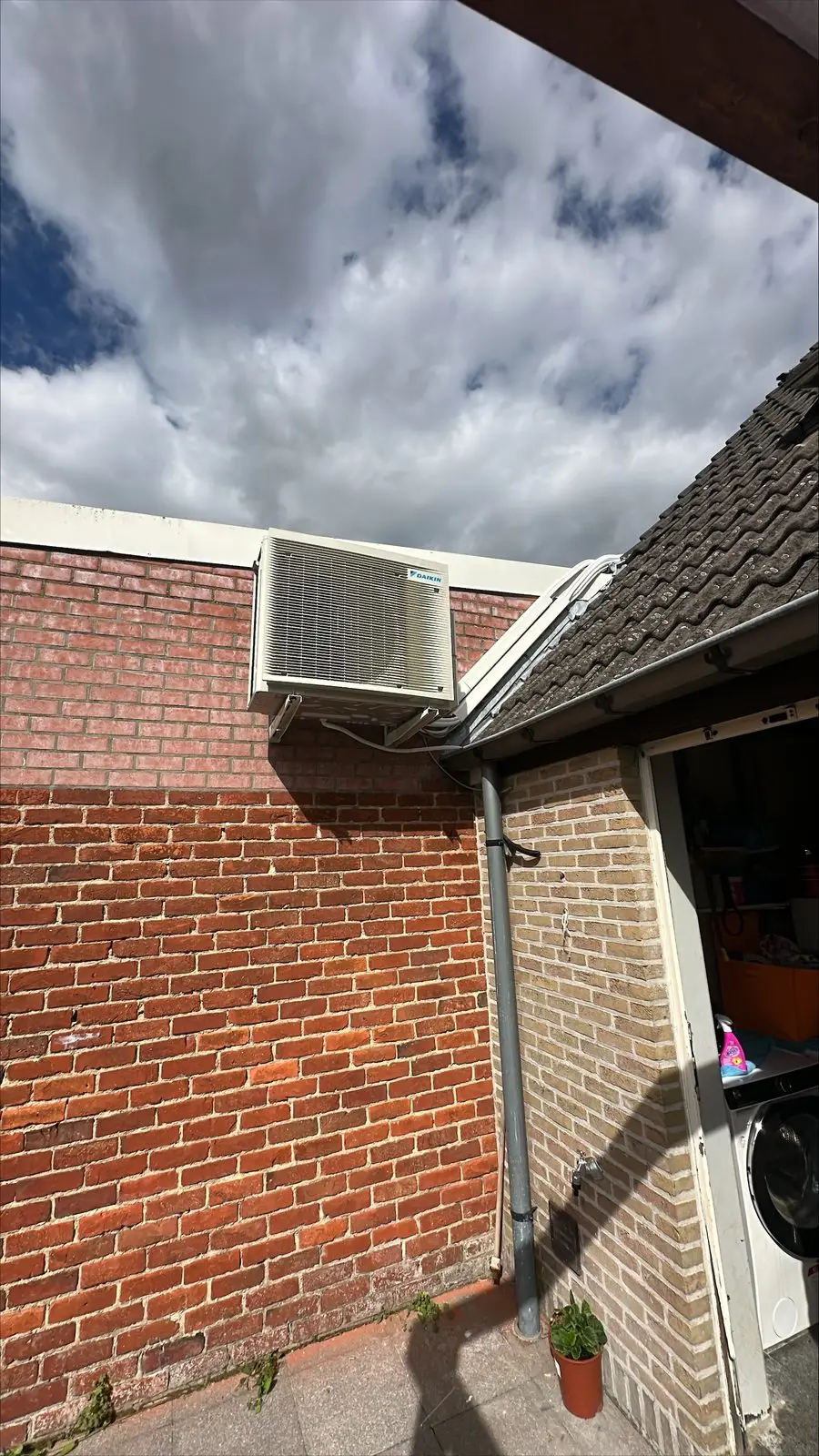 Airco buitenunit realisatie Eco Planeet