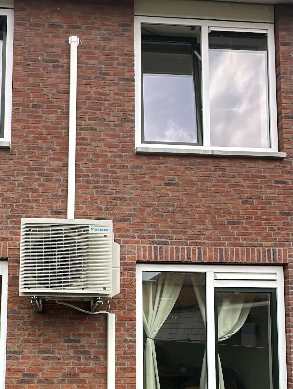 Airco buitenunit realisatie Eco Planeet