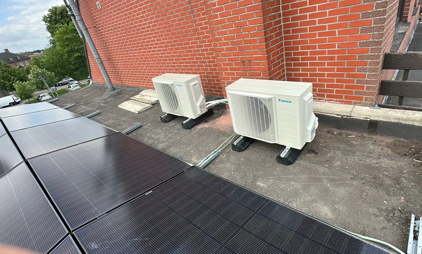 Airco buitenunit realisatie Eco Planeet