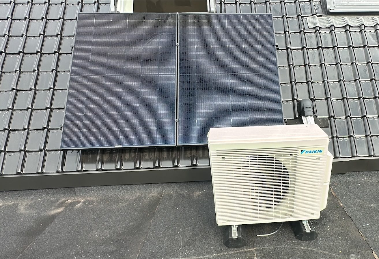 Airco buitenunit realisatie Eco Planeet
