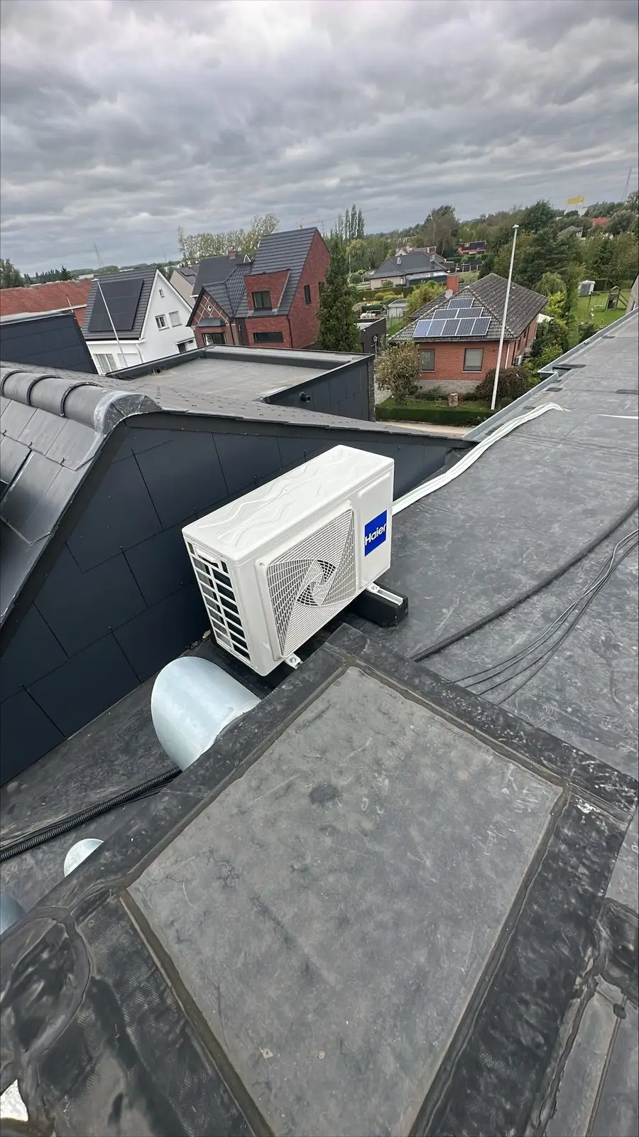 Airco buitenunit realisatie Eco Planeet