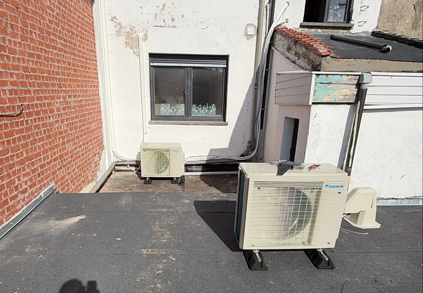 Airco buitenunit realisatie Eco Planeet