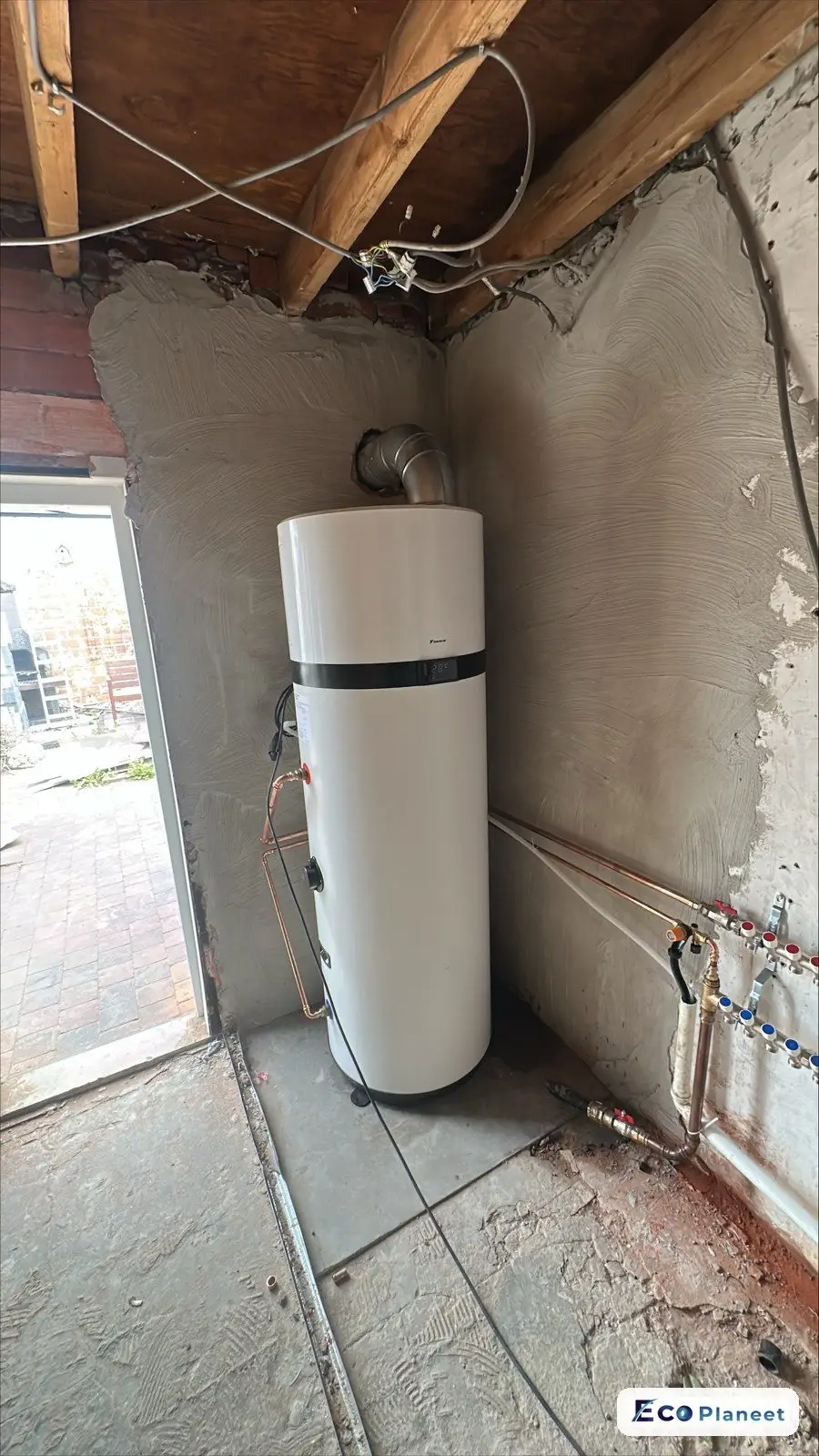 Warmtepompboiler realisatie Eco Planeet